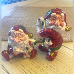 Vintage Fitz & Floyd Old World Christmas Elves Salt and Pepper Shaker Set
